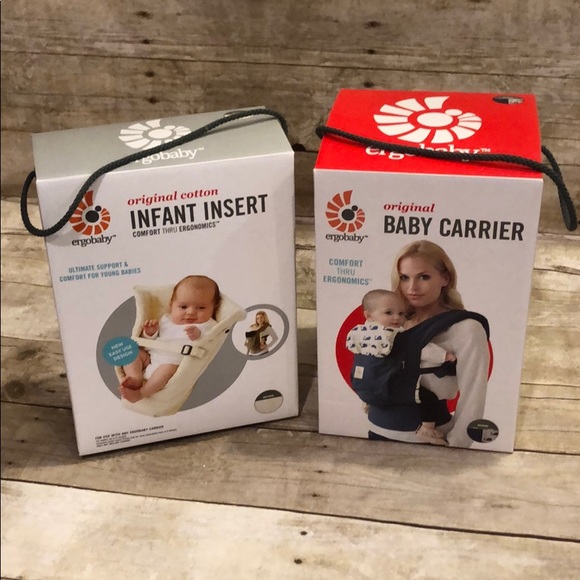 NIB Ergobaby Original Baby Carrier & Infant Insert
